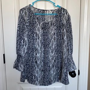 Snake Print Blouse